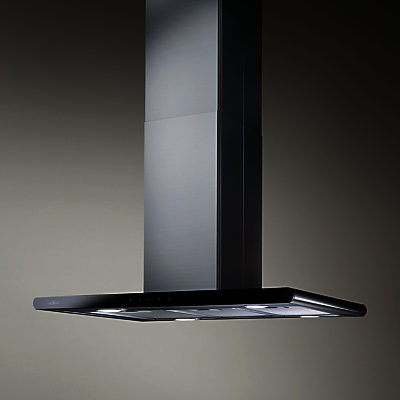 Elica Galaxy Island Chimney Cooker Hood Stainless Steel/Black Glass Elica Galaxy Island Chimney Cooker Hood Stainless Steel/Black Glass